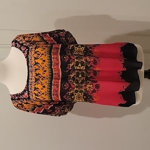 Rafaella Women's Multicolor Bohemian Top